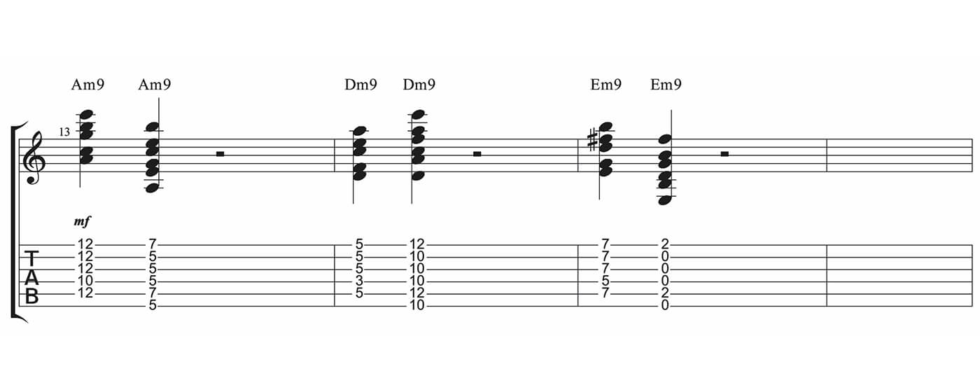 基本蓝调第三部分的第9和弦