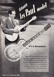 经典的Gibson les Paul广告