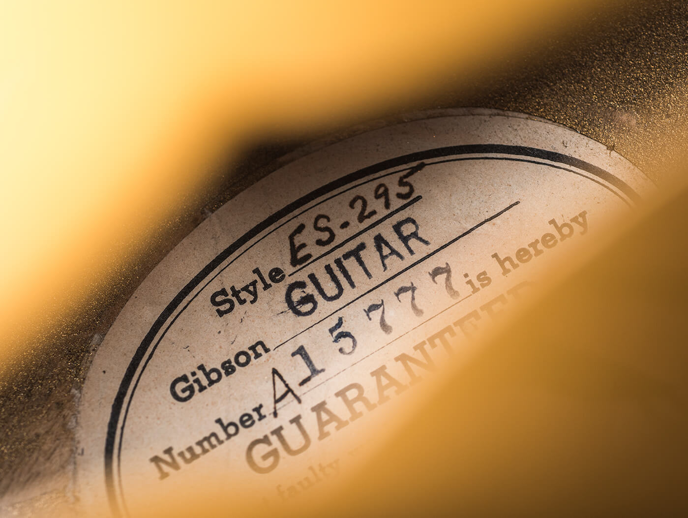 VBT 1953 Gibson ES-295序列号