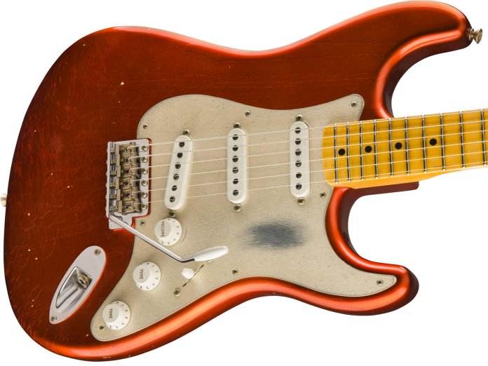 Fender ’55 Dual Mag Strat Strat Rejuthman Red In Red