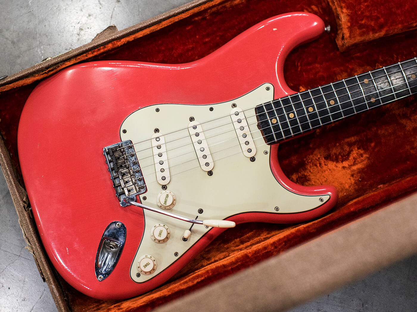 1962年的Stratocaster在Fiesta红色