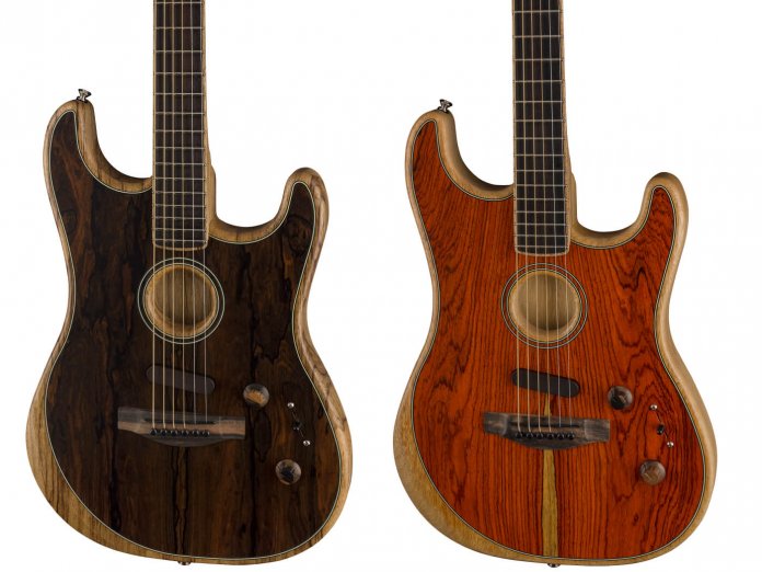 Fender Limited Edition Acoustonic Stratocaster Ziricote和Cocobolo