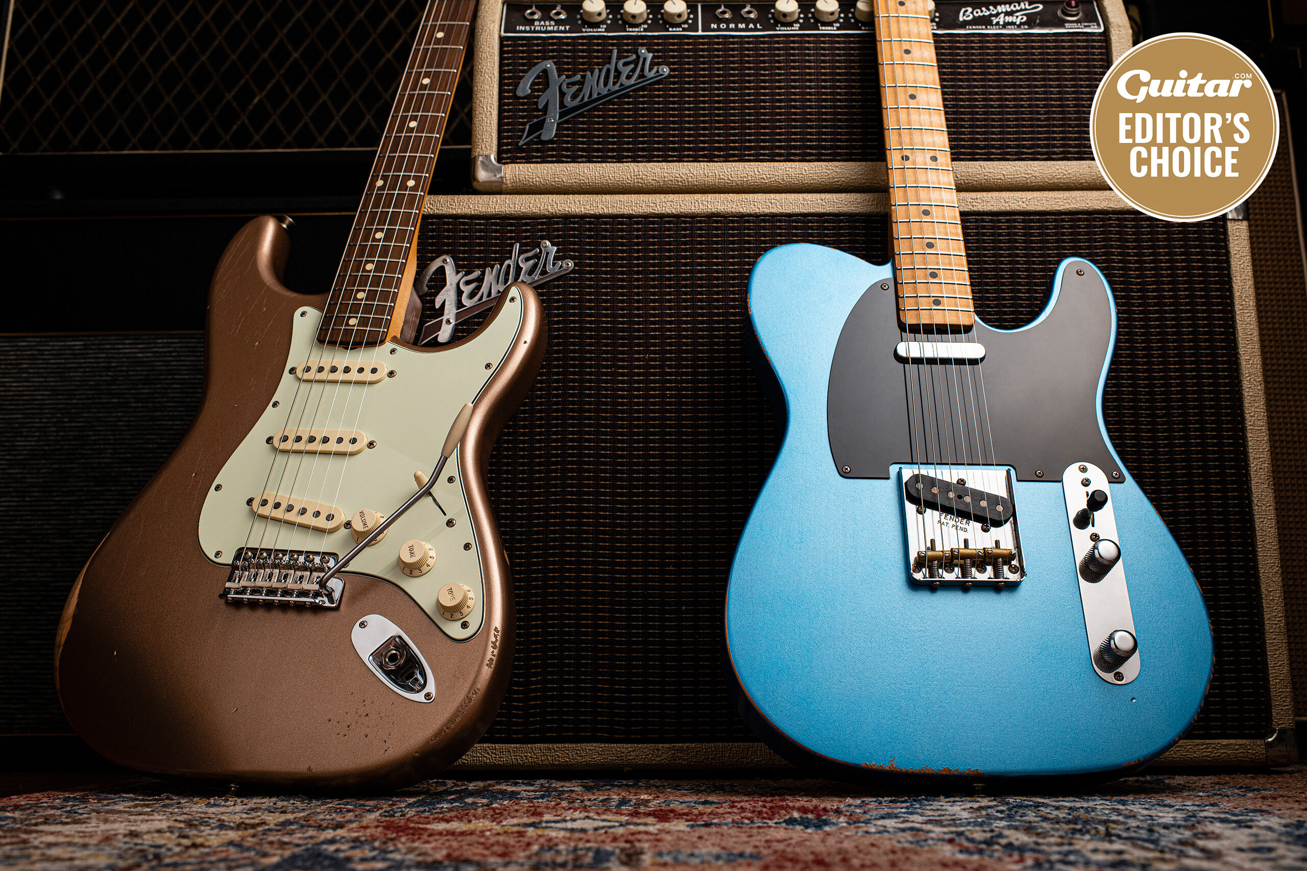 芬达温特拉路磨损的50年代电视和60年代的Stratocaster