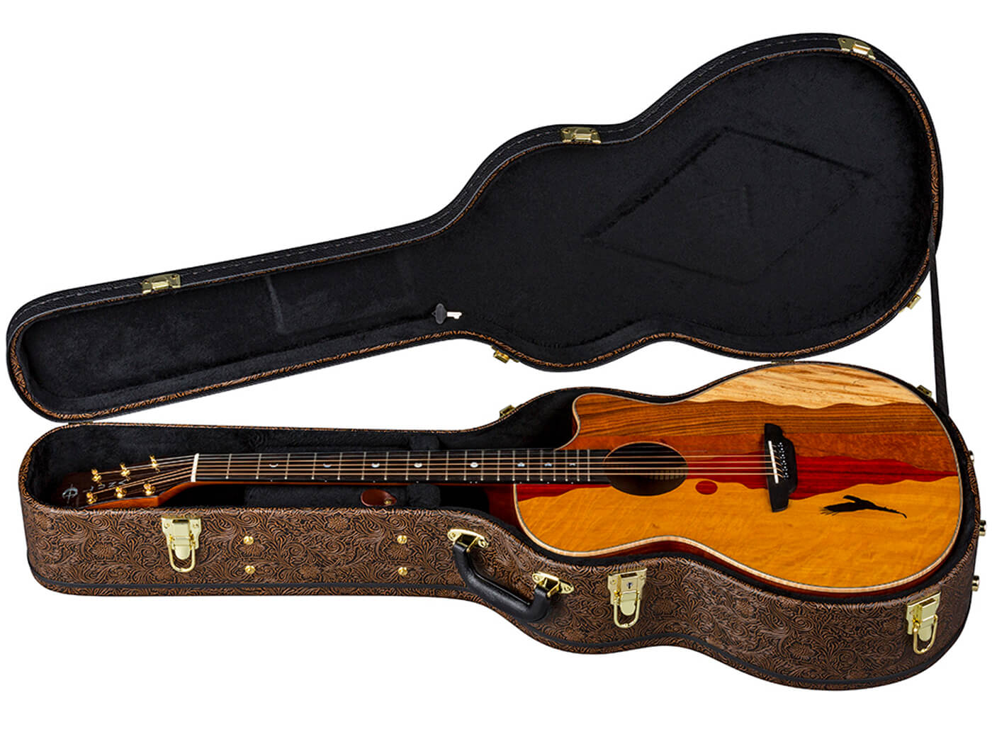 Luna Guitars Vista Eagle热带木材