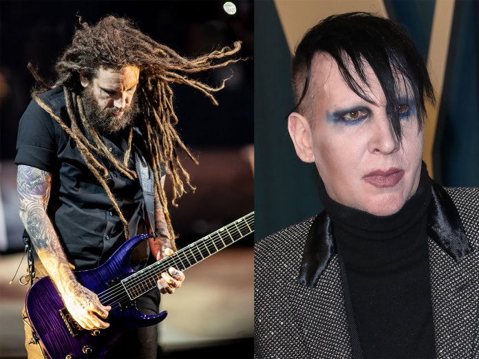 布莱恩·韦尔奇（Brian Welch）和玛丽莲·曼森（Marilyn Manson）