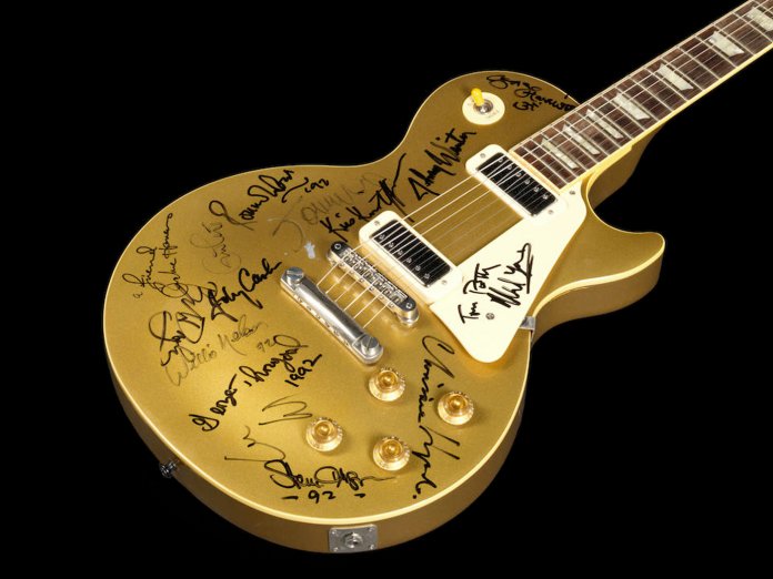 Gibson Les Paul Deluxe Goldtop Bob Dylan 30th Anniversay音乐会