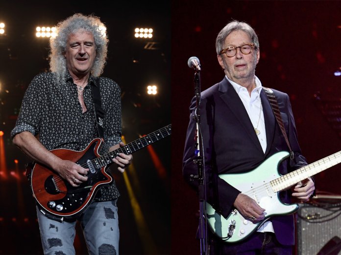 布莱恩·梅（Brian May）和埃里克·克莱普顿（Eric Clapton）