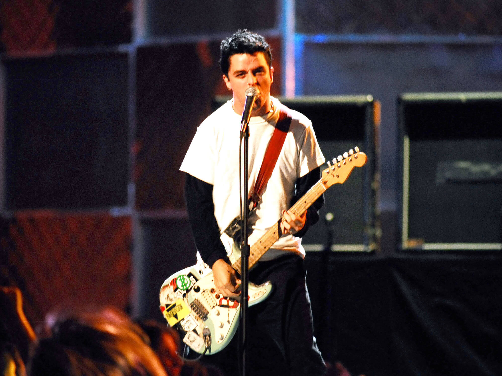 1994年在纽约纽约的无线电城音乐厅举行的1994年MTV视频音乐奖的Bil​​lie Joe Armstrong在美国纽约，美国